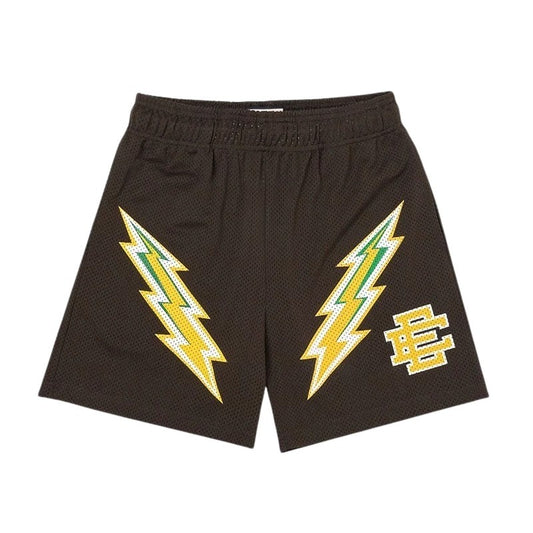 EE Shorts Dark Brown Lightning