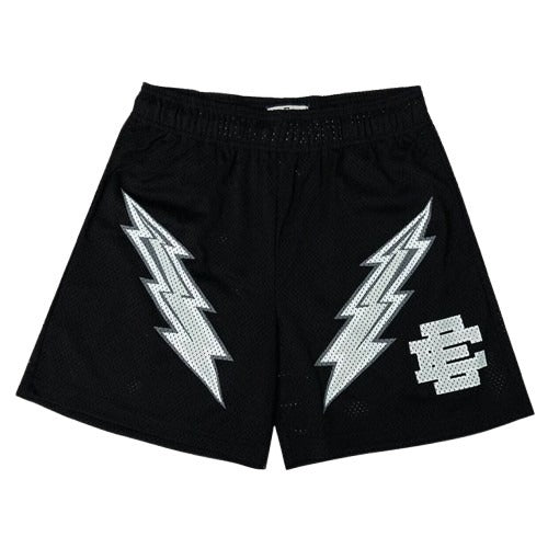 EE Shorts White-Black Lightning