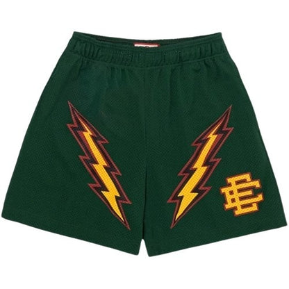 EE Shorts Dark Green Lightning