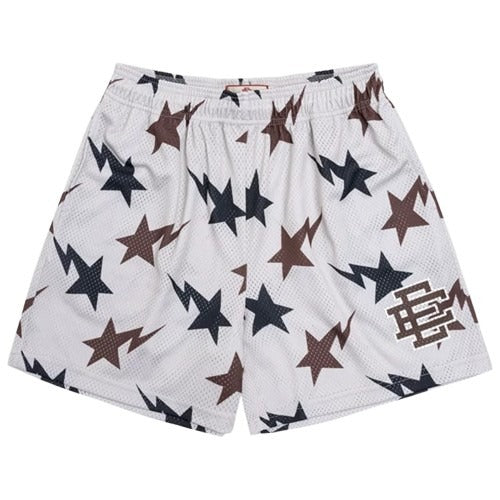 EE Shorts Colourful White Design